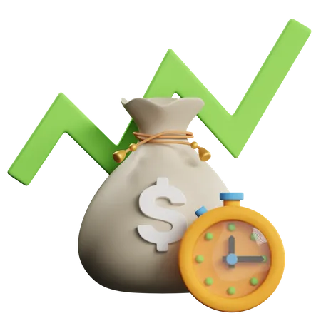 Investment Time 3D Icon