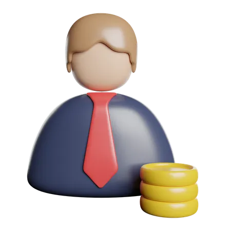 Investor F Inance Businessman 3D Icon