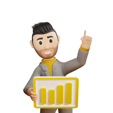 Investor getting profit from investment  3D Icon