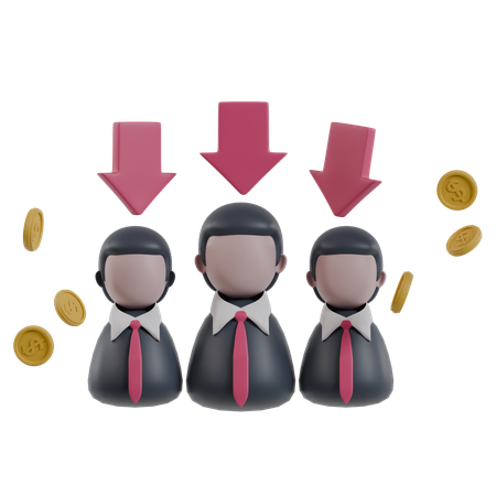 Investor Loss  3D Icon