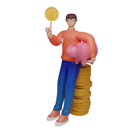 Investor waiting for investment  3D Icon