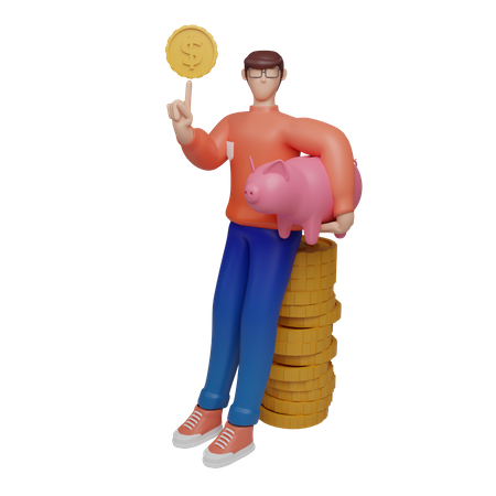 Investor wartet auf Investition  3D Icon