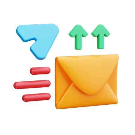 Invia una email  3D Icon