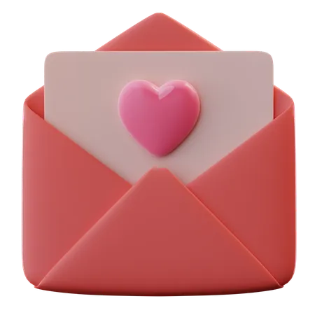 Invitación de san valentín  3D Icon