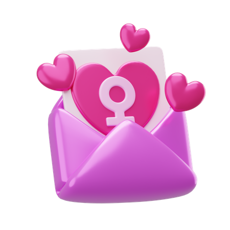 Invitación del día de la mujer  3D Icon