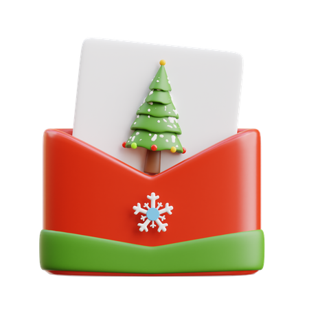 Invitación de Navidad  3D Icon