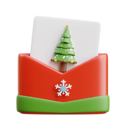 Invitación de Navidad  3D Icon