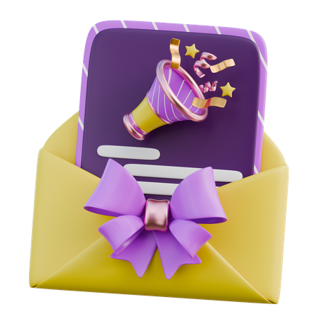 Invitation  3D Icon