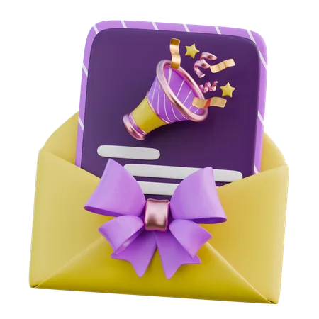 Invitation  3D Icon