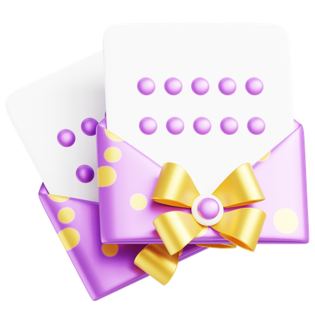 Invitation Card  3D Icon