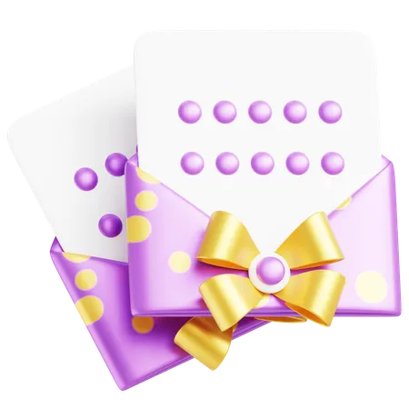 Invitation Card  3D Icon