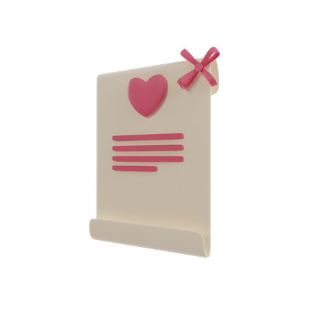 Invitation de mariage  3D Icon