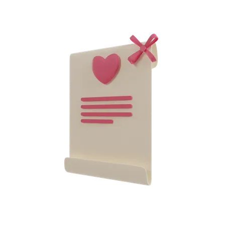 Invitation de mariage  3D Icon