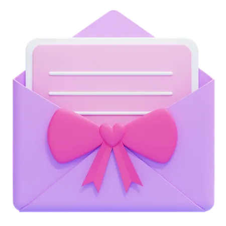 Invitation de mariage  3D Icon