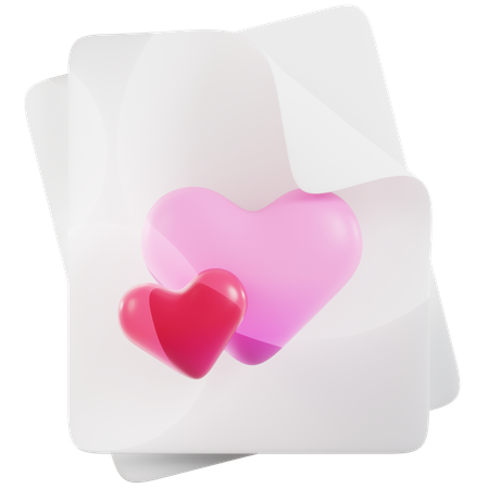 Invitation Saint Valentin  3D Icon