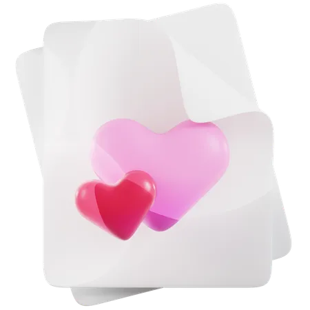 Invitation Saint Valentin  3D Icon