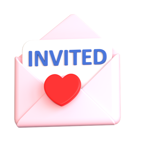 Courrier invité  3D Icon