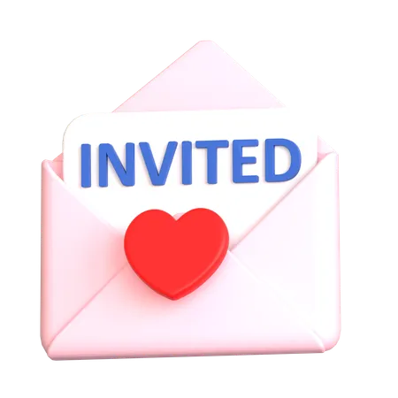 Courrier invité  3D Icon