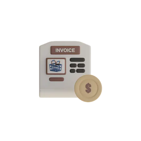 송장  3D Icon