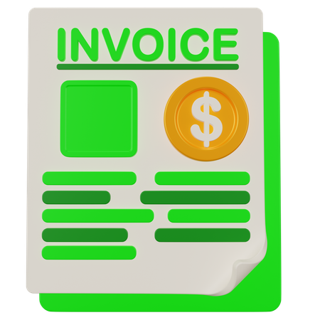 Invoice  3D Icon