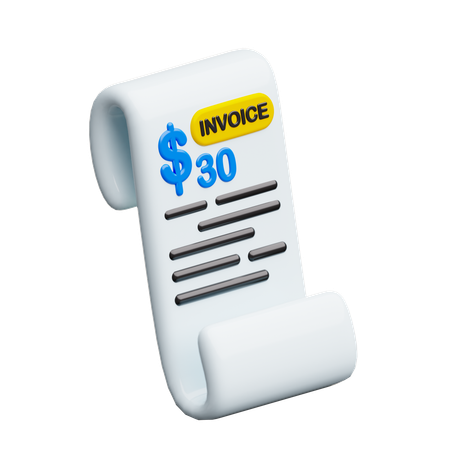 Invoice  3D Icon