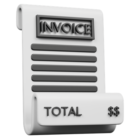 송장  3D Icon