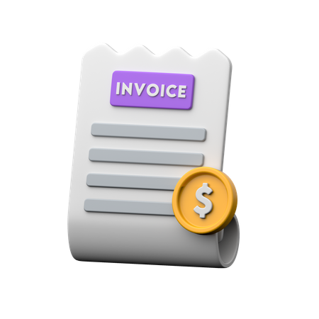 Invoice  3D Icon