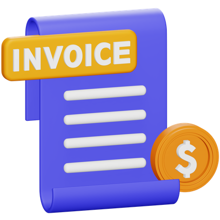 Invoice  3D Icon