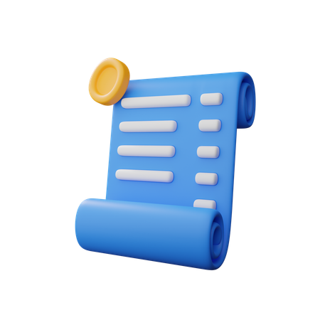 Invoice  3D Icon