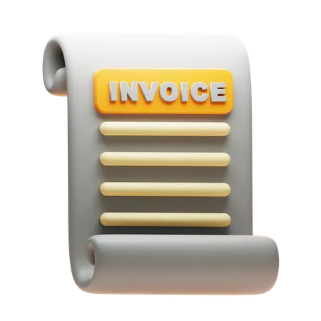 INVOICE  3D Icon