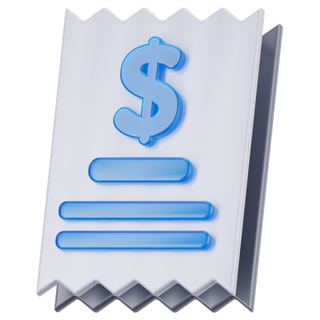 Invoice  3D Icon