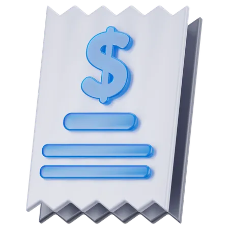 Invoice  3D Icon