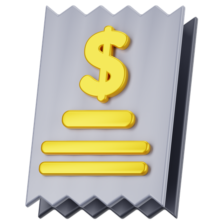 Invoice  3D Icon