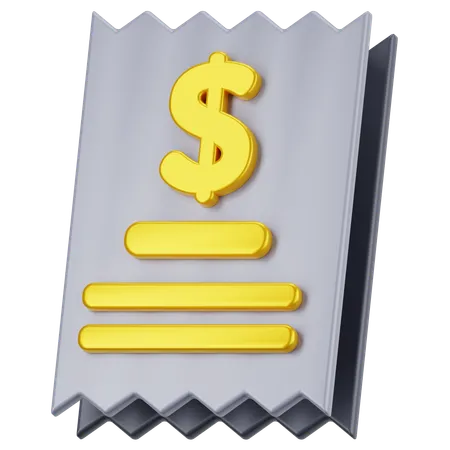 Invoice  3D Icon