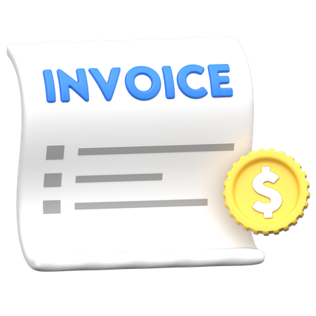 Invoice  3D Icon