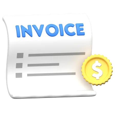 Invoice  3D Icon