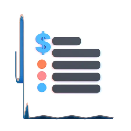 Invoice  3D Icon