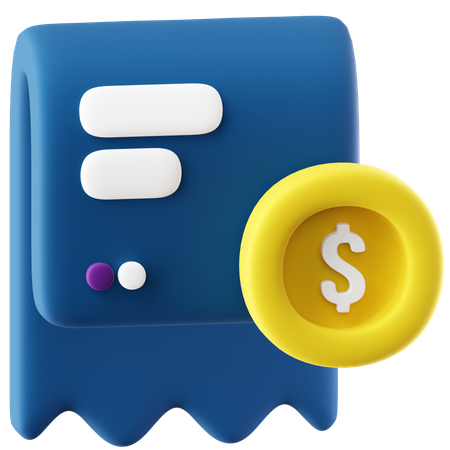 Invoice  3D Icon