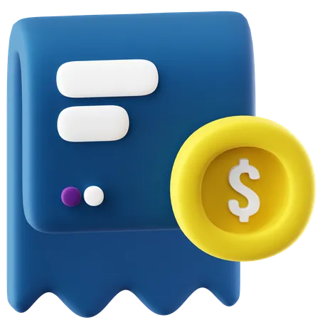 Invoice  3D Icon