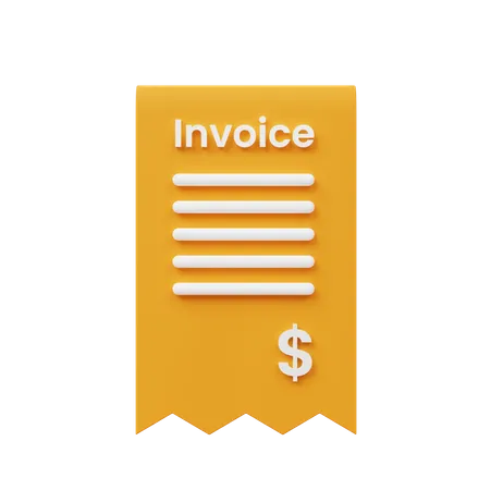 Invoice  3D Icon