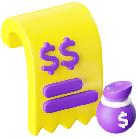 Invoice  3D Icon