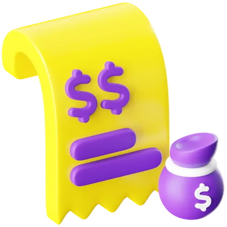 Invoice  3D Icon