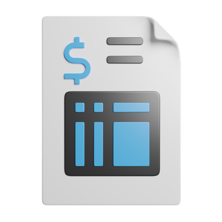 Invoice  3D Icon