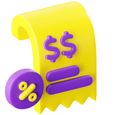 Invoice  3D Icon