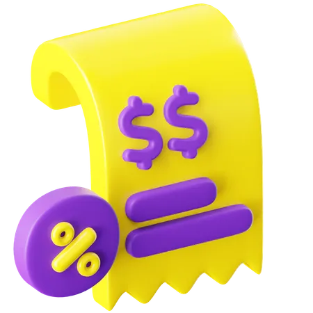 Invoice  3D Icon