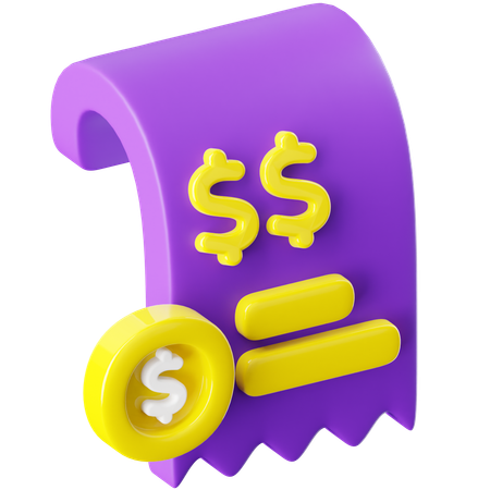 Invoice  3D Icon