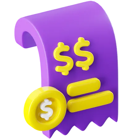 Invoice  3D Icon