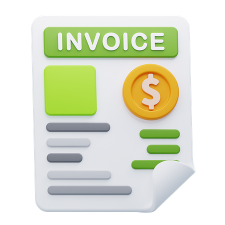 INVOICE  3D Icon