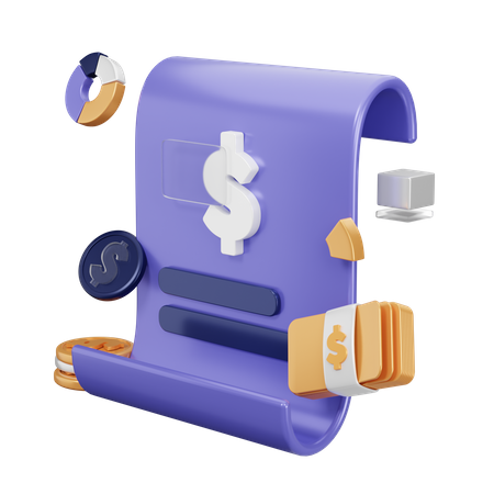 Invoice  3D Icon