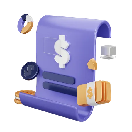 Invoice  3D Icon